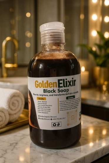 Golden Elixir Black Soap Shower Gel